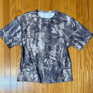 Brown & Black Camo Print Short Sleeve Tee